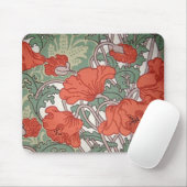 アールヌーボー・ポピー マウスパッド (マウス)