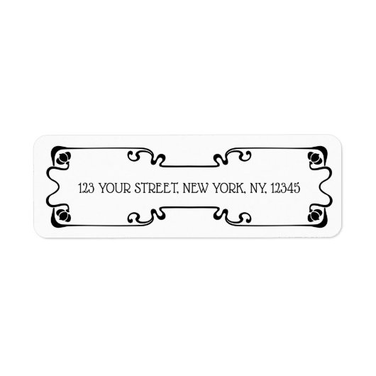 アールヌーボー ラベル (正面)