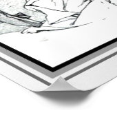 アールヌーボー「ラマからのイラストレーション」 13 x 19 ポスター (角)