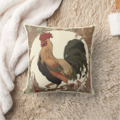 アールヌーボー – ルースター クッション (ブランケット)