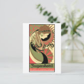 アールヌーボー、レストラン、ヴィンテージ広告 ポストカード (スタンド正面)