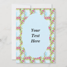 アールヌーボー ローズ ウィーブ パターン インビテーション