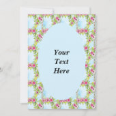 アールヌーボー ローズ ウィーブ パターン 招待状 (正面)