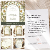 アールヌーボー ヴィンテージ ウェディング サンクスカード 招待状