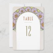 アールヌーボー ヴィンテージ ウェディング テーブルナンバー (正面)