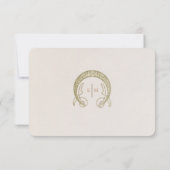 アールヌーボー ヴィンテージ 結婚式 御礼 カード (裏面)