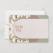 アールヌーボー ヴィンテージ 結婚式 御礼 カード (正面)