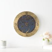 アールヌーボー〔占星術の〕十二宮図時計 ラージ壁時計 (ホーム)