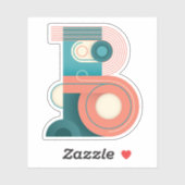 アールヌーボー |文字B シール (シート)