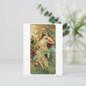 アールヌーボー～秋バイアルフォンスミュシャ ポストカード (スタンド正面)