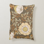 アールヌーボー：装飾フローラヴィンテージ。 アクセントクッション (裏面(縦))