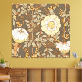 アールヌーボー:装飾フローラヴィンテージ。 キャンバスプリント (インサイチュ (リビング))