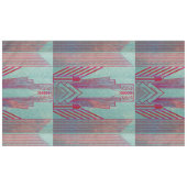 アールヌーボー，赤，ティール（緑がかった色），緑，ヴィンテージ，アートデコ，エル テーブルクロス (正面(横))