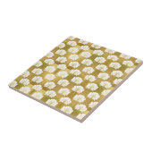 アールヌーボー,金ゴールドと白,パターン,ヴィンテージ,デコ,t タイル (側面)