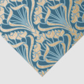 アールヌーボー,金ゴールド,ティール(緑がかった色),パターン,ダマスク,ビクトリアンベル 薄葉紙 (詳細)