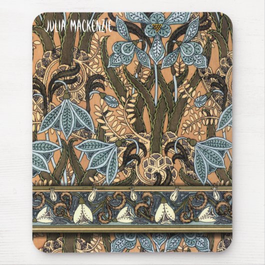 アールヌーボー「雪だるま」 マウスパッド (正面)