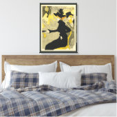 アールヌーボー、Divan Japonais by Toulouse Laurec キャンバスプリント (インサイチュ (寝室))