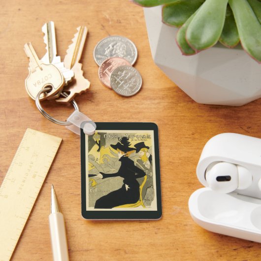 アールヌーボー、Divan Japonais by Toulouse Laurec キーホルダー (デスク)
