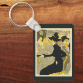 アールヌーボー、Divan Japonais by Toulouse Laurec キーホルダー (正面)