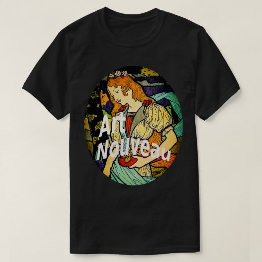 アールヌーボー Tシャツ (デザイン正面)