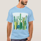 アールヌーボーCacti Tシャツ (正面)