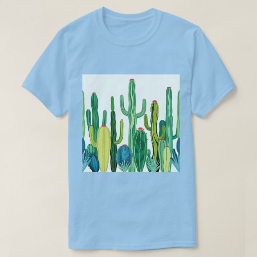 アールヌーボーCacti Tシャツ (デザイン正面)
