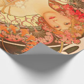 アールヌーボーDecoupageポスター ラッピングペーパー (角)