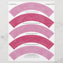 アールヌーボーDIYクリスマスカップケーキラッパー