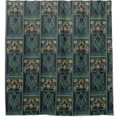 アールヌーボーJ.M.バリー シャワーカーテン (正面)