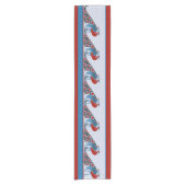 アールヌーボーPeacocks 14インチX 72インチテーブルランナー ショートテーブルランナー (正面)