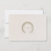 アールヌーボーRSVPカード結婚式招待状 招待状 (裏面)