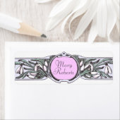 アールヌーボーSnowdropの花園芸缶詰になります ラベル (インサイチュ)