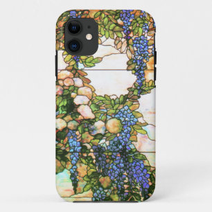 アールヌーボーTiffanyのステンドグラスの花 iPhone 11 ケース