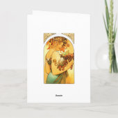 アールヌーボーValintineのデザインカード シーズンカード (裏面)