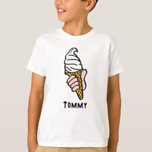 アールポップ・アートのアイスクリームコーンまたはコルネット Tシャツ