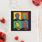 アールポップ・アートのアブラハムリンカーン スタンダードカクテルナプキン (インサイチュ)