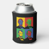 アールポップ・アートのアブラハムリンカーン 缶クーラー (缶裏面)