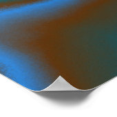 アールポップ・アートのイエローコスモス花 ポスター (角)