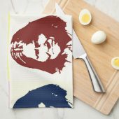 アールポップ・アートのジェロニモ キッチンタオル (四つ折り)