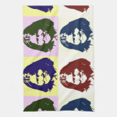 アールポップ・アートのジェロニモ キッチンタオル (縦)