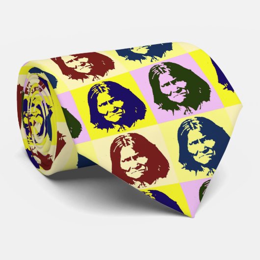アールポップ・アートのジェロニモ ネクタイ (ロール)