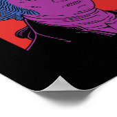 アールポップ・アートのジョージ・ワシントン ポスター (角)