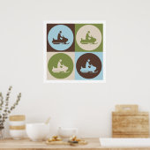 アールポップ・アートのスノーモービル ポスター (キッチン)