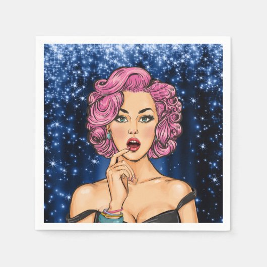 アールポップ・アートのスペシャルタイムカクテルナプキンス スタンダードカクテルナプキン (正面)