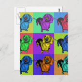 アールポップ・アートのダシュンドドキシーパネ数々のル – カラーポパーツ ポストカード (正面/裏面)