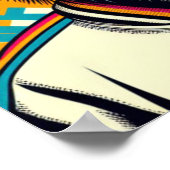 アールポップ・アートのチンパンジー ポスター (角)