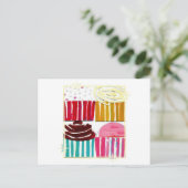 アールポップ・アートのトカップケーキ ポストカード (スタンド正面)