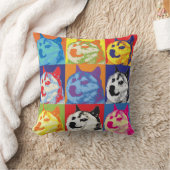 アールポップ・アートのドジェイン クッション (ブランケット)