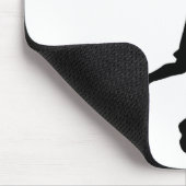 アールポップ・アートのバスケットボール選手のシルエット マウスパッド (コーナー)