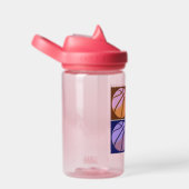 アールポップ・アートのバスケットボール ウォーターボトル (右面)